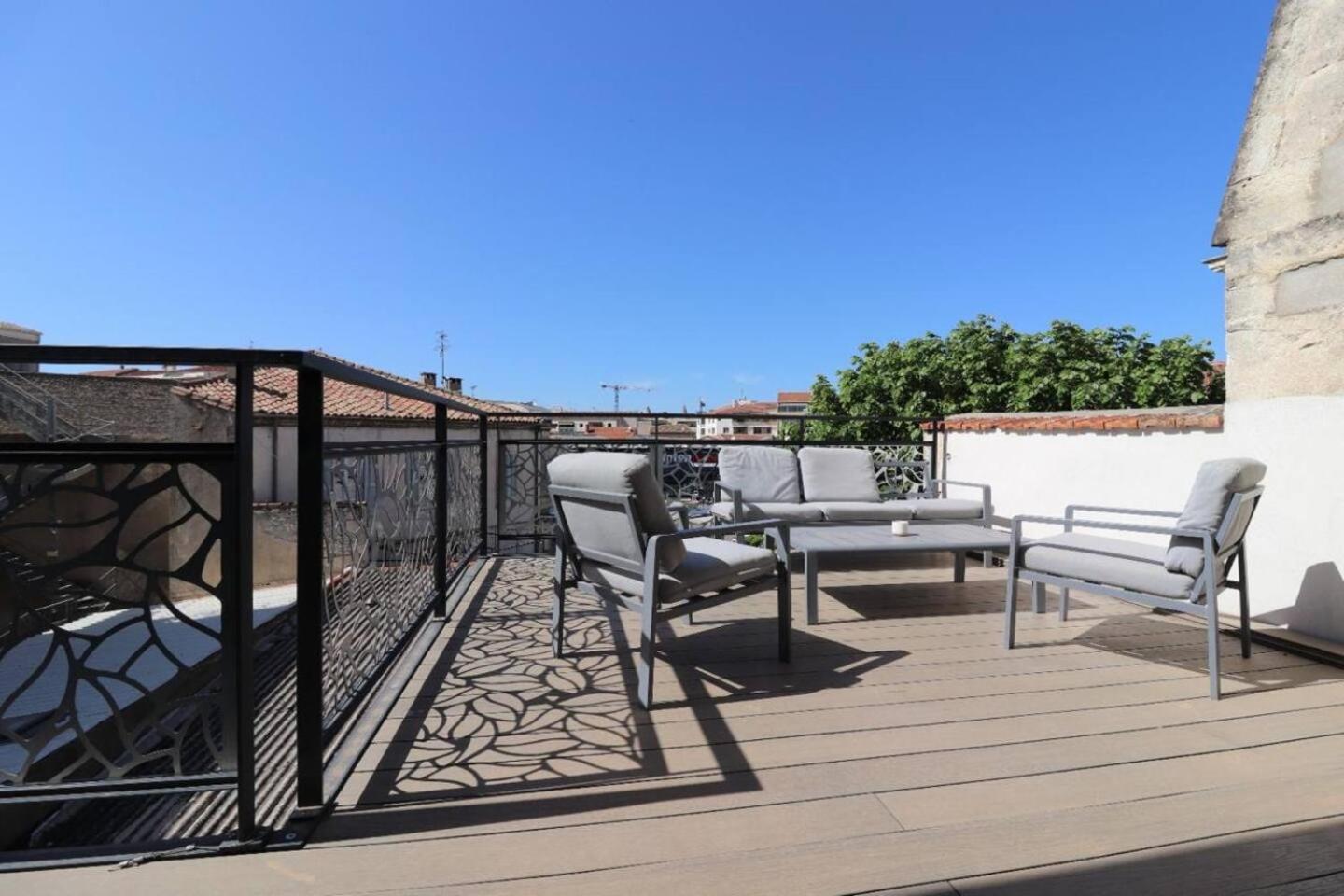 Duplex 120M2 Terrasse Vue Sur Nimes 아파트 외부 사진